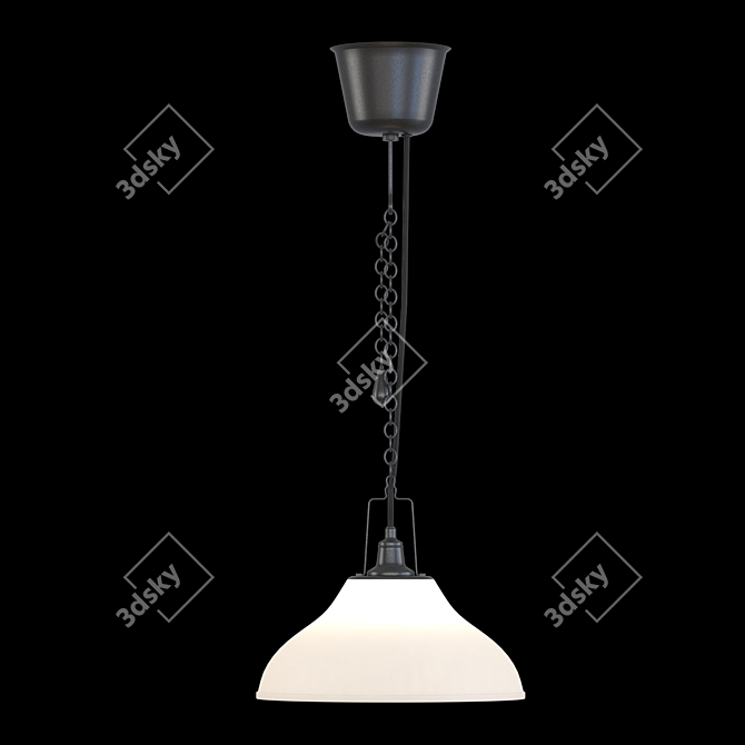 Elegant Pendant Light: IKEA SUNNANÖ 3D model image 1