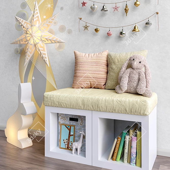 Kids Furniture and Toy Set 3D model image 2