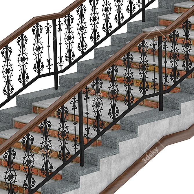 6m Height Stair 3D model image 2