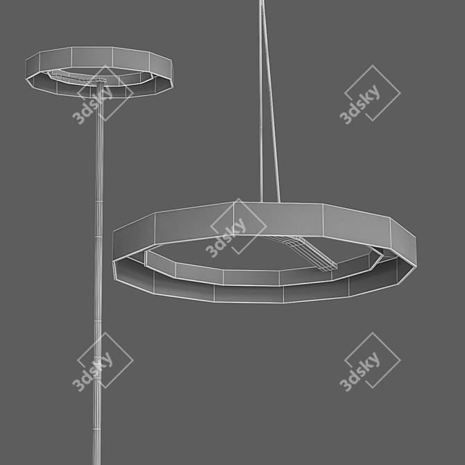 Osaka Metal Lighting Set 3D model image 2