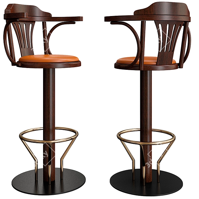 Swivel Bar Stool Forti Giorgio 3D model image 1