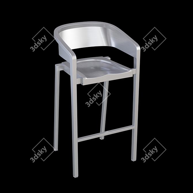 Sleek Emeco Soso Stool 3D model image 1