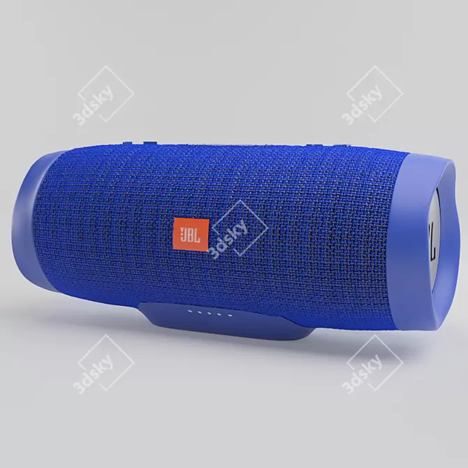 Portable JBL Charge 3 Speaker 3D model image 1