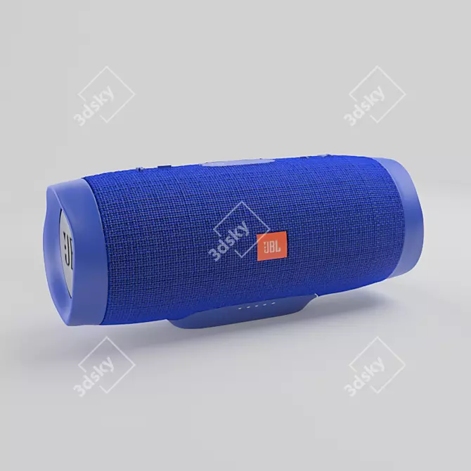 Portable JBL Charge 3 Speaker 3D model image 2