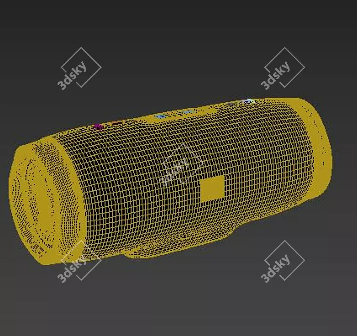 Portable JBL Charge 3 Speaker 3D model image 3