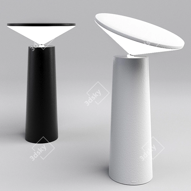 Grok Cocktail: Rechargeable LED Table Lamp 3D model image 1