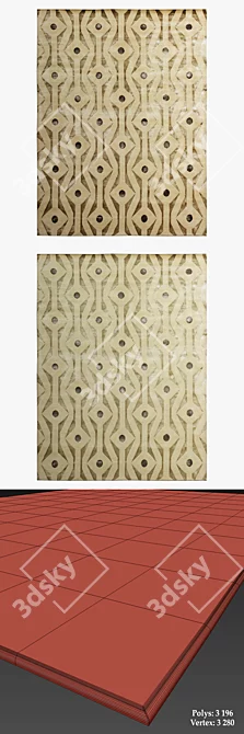 Fayette Rugs: Stylish and Versatile 3D model image 3