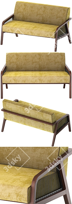 Modern, Compact i4 Mariani Sofa 3D model image 2