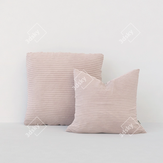 LMM Fine Lines Cushion Set 3D model image 1