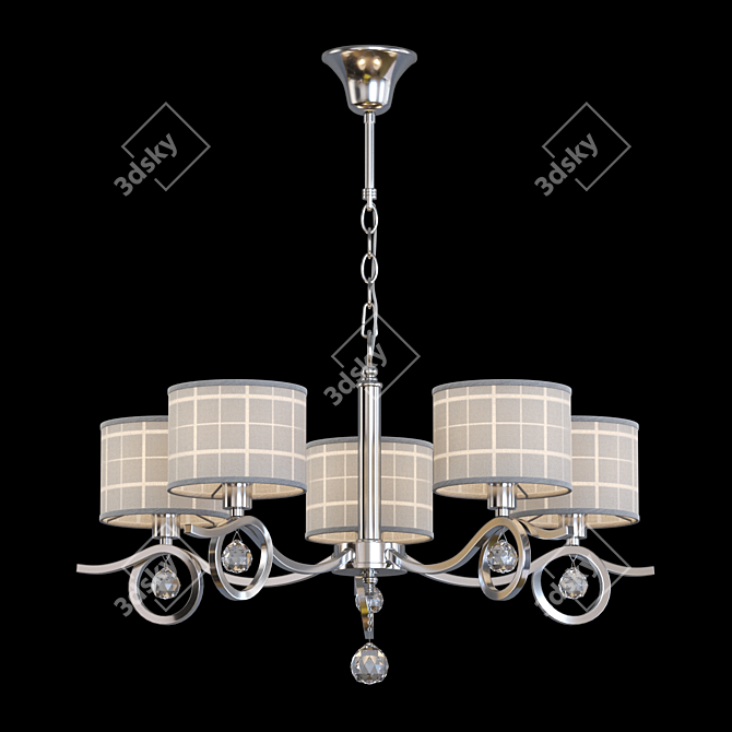 Freya Bertrand Chandelier Lighting 3D model image 1