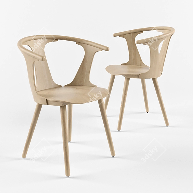 Modern Loft Style Chair 3D model image 1