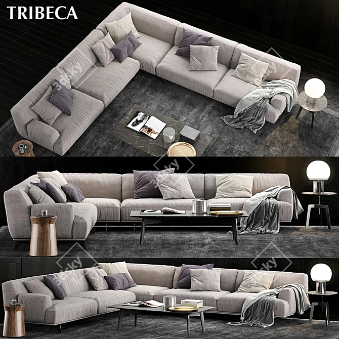 Elegant Poliform Tribeca Collection 3D model image 1