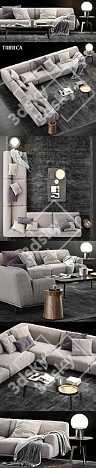 Elegant Poliform Tribeca Collection 3D model image 2