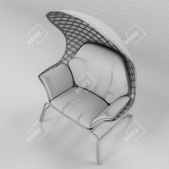 Sleekzza Hydra Outdoor Armchair 3D model image 3