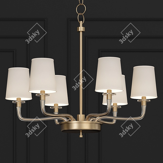 Elegant RL5245 Chandelier 3D model image 1