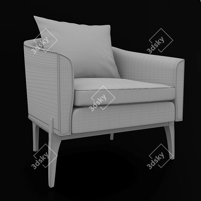 Cosmorelax Copeland Chair: Sleek and Stylish Seating 3D model image 3