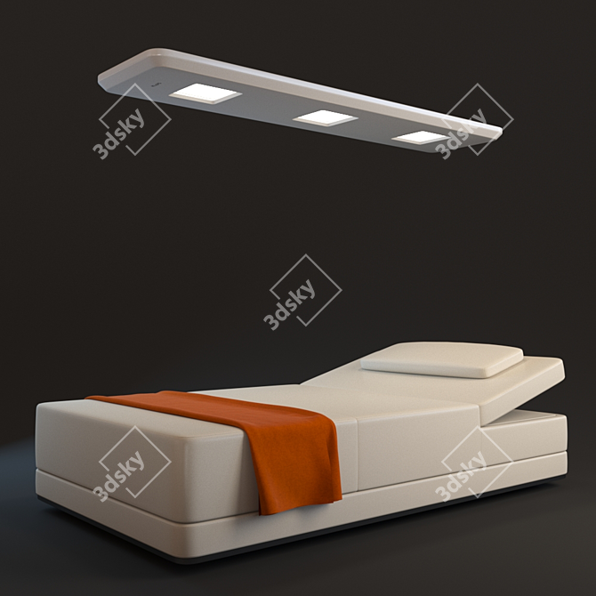 Title: Klafs Solarium and Sway Bed Set 3D model image 2