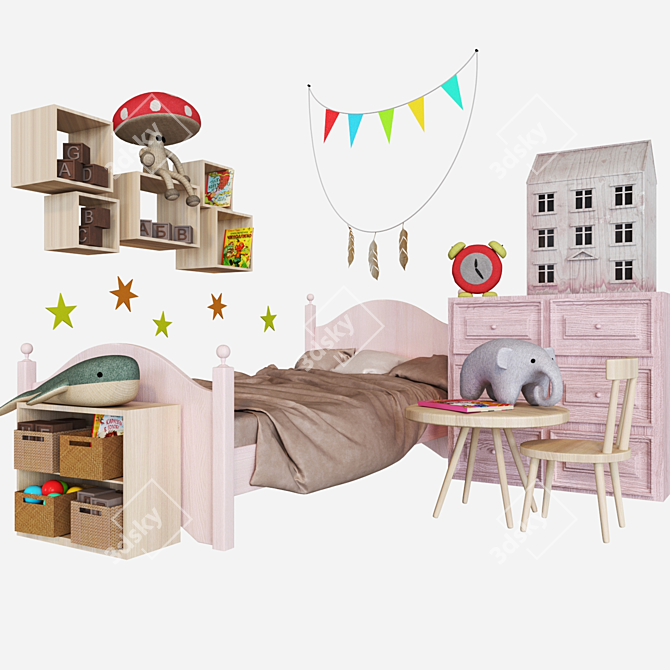 3D Children's Room Design 3D model image 1