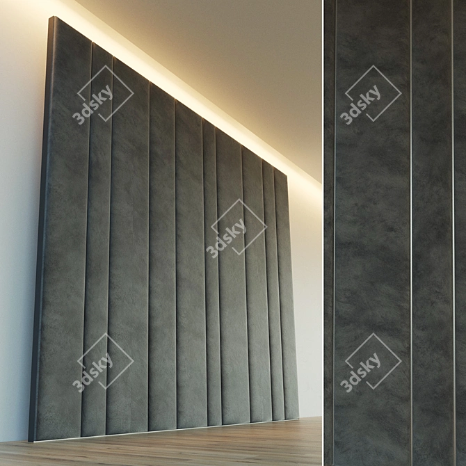 Decorative Soft Panel Wall 3D model image 1