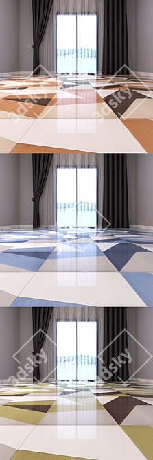 Luxury Marble Floor Set - Vray Material 3D model image 3