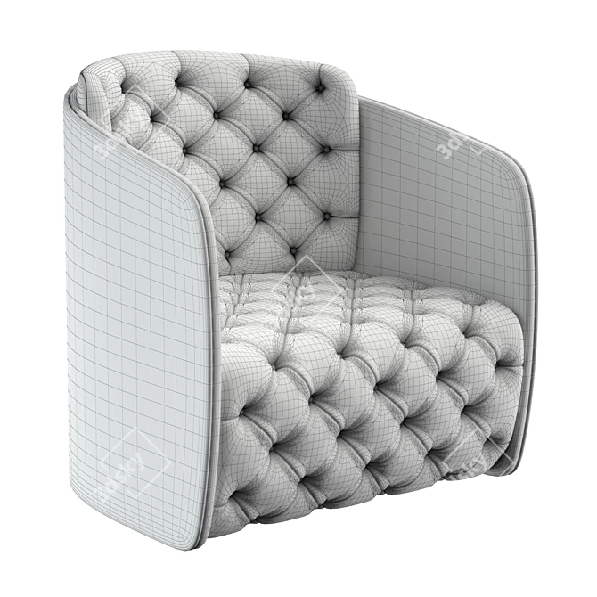 Versace Prince Armchair: Italian Luxury for Your Home 3D model image 2