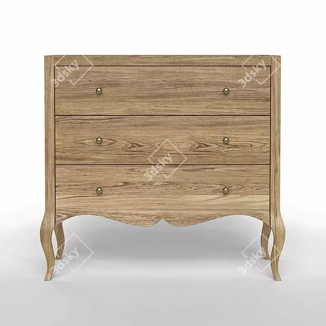 Villagio Drawer Chest - Modern Elegance 3D model image 1