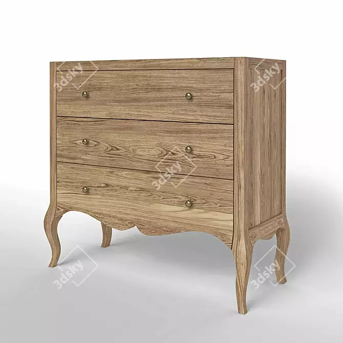 Villagio Drawer Chest - Modern Elegance 3D model image 2