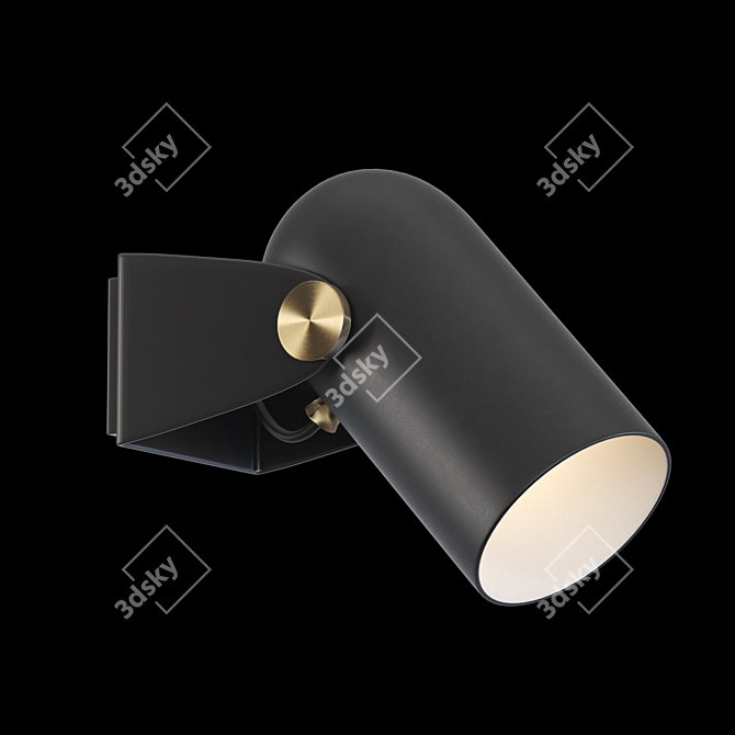 Sleek Bullet Lamp: Modern Design 3D model image 1