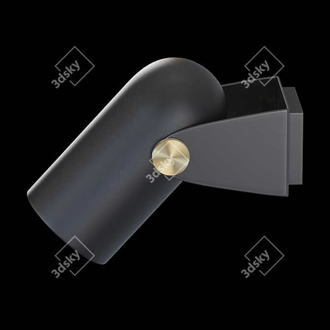 Sleek Bullet Lamp: Modern Design 3D model image 2