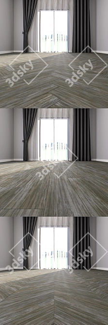 Versatile Parquet Flooring Set 3D model image 3