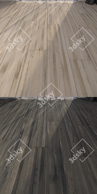 Premium Parquet Floor Set 3D model image 2