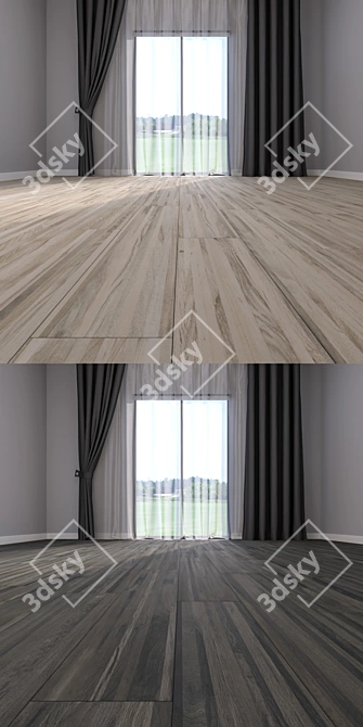 Premium Parquet Floor Set 3D model image 3