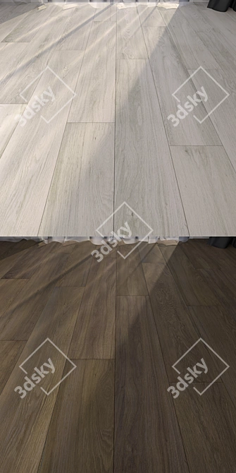 Luxury Parquet Flooring Collection - Vray Materials 3D model image 2