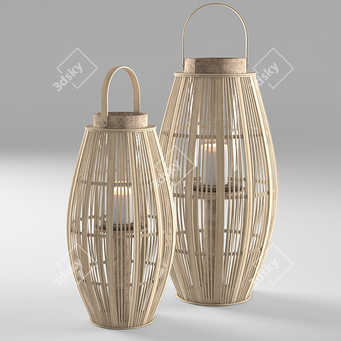 Geometry-Linked Haute Lantern 3D model image 1