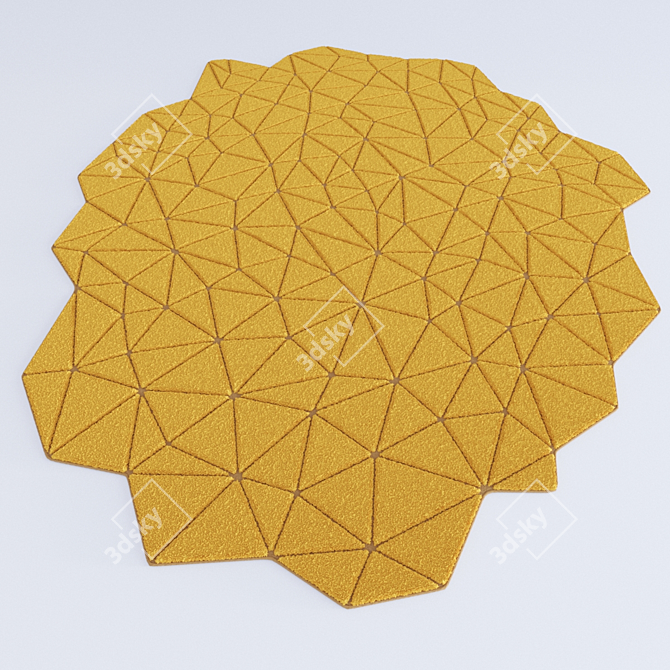 Hand Tufted Rug  Connexions 2 3D model image 1