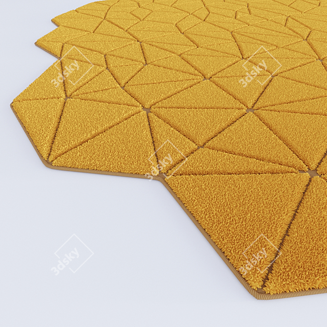 Hand Tufted Rug  Connexions 2 3D model image 2