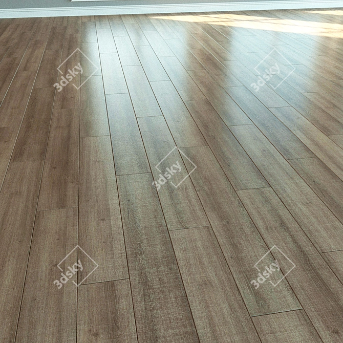 Natural Wood Parquet Laminate 3D model image 3