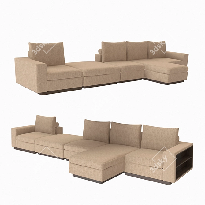 Modern Apollon Sofa 3D model image 1