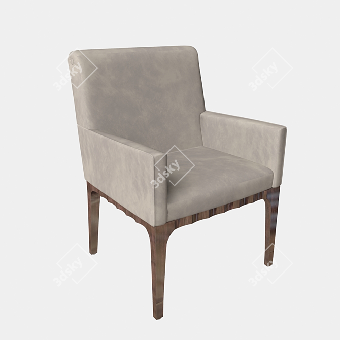 Italian Art-Deco Inspired Absolute Chair 3D model image 1