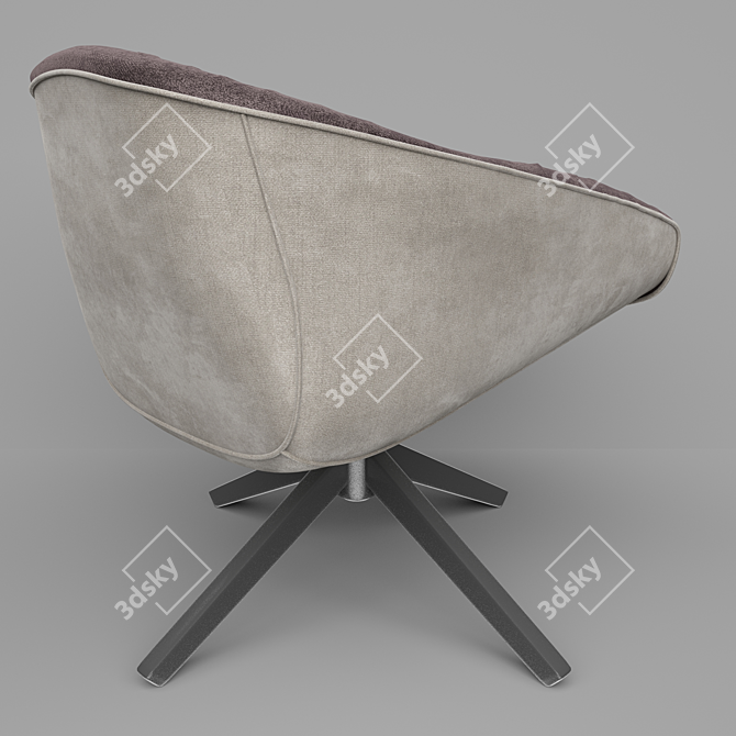 Tabano Swivel Chair: Comfort & Style 3D model image 2