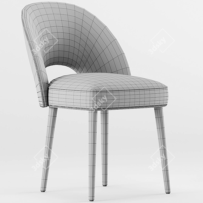 Graphite Grey Rory Dining Chairs - Set of 2 3D model image 3