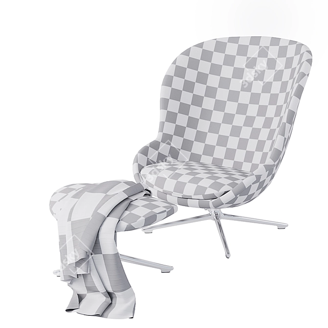 Elevate Your Comfort: Hyg Lounge Chair 3D model image 3