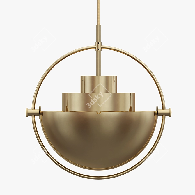 GUBI Multi-Lite Pendant: Timeless Elegance 3D model image 1