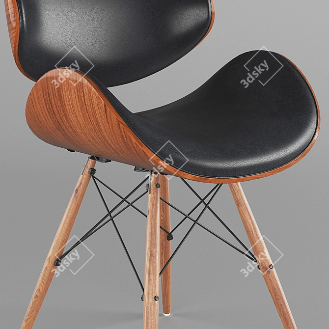 Mid-Century Madonna Accent Chair 3D model image 2