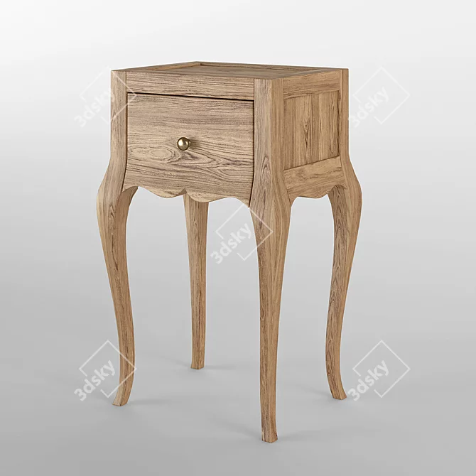 Villagio Bedside Table - Sleek and Stylish 3D model image 1