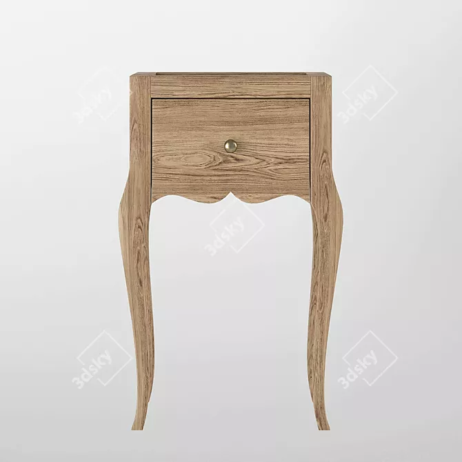 Villagio Bedside Table - Sleek and Stylish 3D model image 2