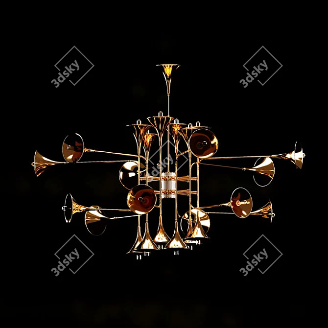 Delightful Botti Pendant Light 3D model image 1