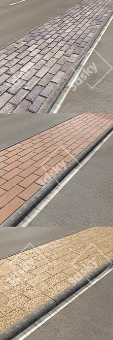 Title: Versatile Road Pavement Collection 3D model image 2