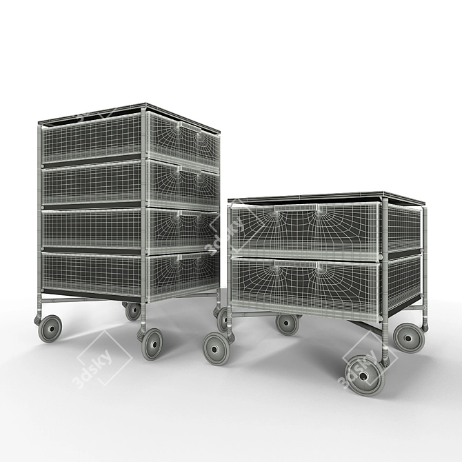 Kartell Mobil Set: Stylish Storage Accessories 3D model image 3