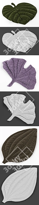 Leaf Blanket: Cozy Plaid for Versatile Use 3D model image 3